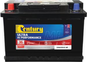 Century Ultra Hi Performance DIN Car Battery DIN65RHX MF Car