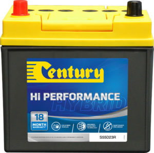 Century Hybrid Auxiliary Car Battery S55D23R Car