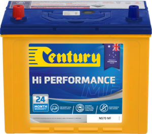 Century Hi Performance 4×4 & SUV Battery NS70 MF 4x4/SUV
